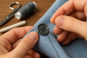 How to Sew a Button: Step-by-Step Instructions for Beginners - Nap Time ...